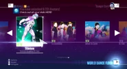 Titanium on the Just Dance 2017 menu (7th-gen)