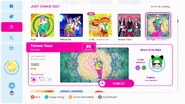 Yameen Yasar (Extreme Version) on the Just Dance 2021 menu