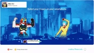 Just Dance 2020 coach selection screen (controller)