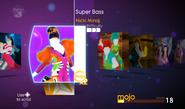 Super Bass on the Just Dance 4 menu (Wii/PS3/Wii U)