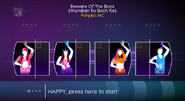 Just Dance 4 coach selection screen (Wii/PS3/Wii U)