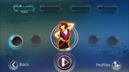 Just Dance: Greatest Hits coach selection screen (Wii)