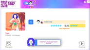 Just Dance Now scoring screen (2020 update)