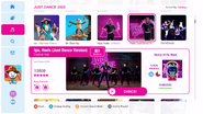Nails, Hair, Hips, Heels (Just Dance Version) on the Just Dance 2022 menu