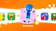 Blue jd2018 kids menu.png (1,002 KB) Blue (Da Ba Dee) on the Just Dance 2018 menu (Kids Mode)