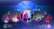 Girlfriend on the Just Dance: Greatest Hits menu (Wii)