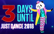 The dancer in the "3 Days Until Just Dance 2018" photo