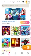 On Ne Porte Pas De Sous-Vêtements on the Just Dance Now menu (2020 update, phone)