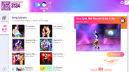 You Spin Me Round (Like a Record) on the Just Dance Now menu (2020 update, computer)