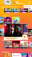 Hungarian Dance No. 5 on the Just Dance Now menu (2017 update, phone)