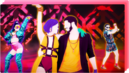 The coaches on the icon for the Just Dance Now playlist "Latin Corner" (along with Con Altura and P3 of I Like It)