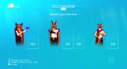 Just Dance 2019 coach selection screen (7th-gen)