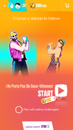 Just Dance Now coach selection screen (2017 update, phone)