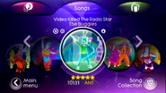 Video Killed the Radio Star on the Just Dance 3 menu (Wii)