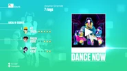 Just Dance 2020 routine selection screen (Wii)