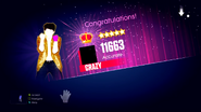 Just Dance 2014 scoring screen (P2)