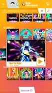 Run The Night on the Just Dance Now menu (2017 update, phone)