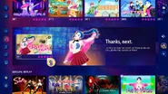 Thankunext jd2024 bannermenu.png (2.55 MB) Just Dance 2024 Edition banner screen