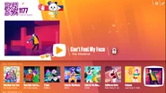 CantFeelMyFace jdnow menu computer 2017.png (819 KB) Can’t Feel My Face on the Just Dance Now menu (2017 update, computer)