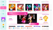 Crucified on the Just Dance 2020 menu