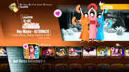 Hey Mama (Geisha Version) on the Just Dance 2018 menu