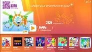 PoPiPo on the Just Dance Now menu (2017 update, computer)