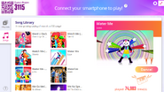 Water Me on the Just Dance Now menu (2020 update, computer)