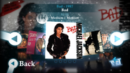 Bad on the Michael Jackson: The Experience menu (Wii)