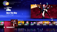 Born This Way in the Just Dance 2017 menu (Classic)