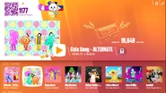 Cola Song (Candy Version) on the Just Dance Now menu (2017 update, computer)