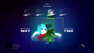 Just Dance 2014 coach selection screen (camera)