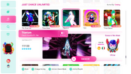 Titanium on the Just Dance 2020 menu