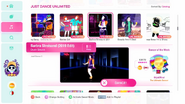 Barbra Streisand on the Just Dance 2020 menu