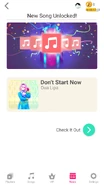 Dontstart jdnow newsfeed.png (469 kB) Just Dance Now release newsfeed