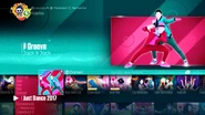Groove on the Just Dance 2017 menu (8th-gen)