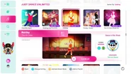 Holiday on the Just Dance 2020 menu