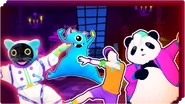 The coach on the fourth cover for the Just Dance Now playlist "Kids Corner" (along with Felide, Gret and Panda)