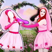 Meme contrasting the looks of The Bride