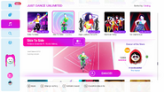 Side to Side (Cycling Version) on the Just Dance 2019 menu