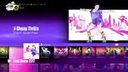 Cheap Thrills on the Just Dance 2017 menu (8th-gen)