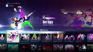 Get Ugly on the Just Dance 2016 menu