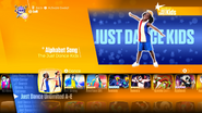 Alphabet Song on the Just Dance 2018 menu