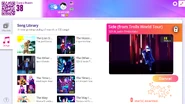 The Other Side (from Trolls World Tour) on the Just Dance Now menu (computer)