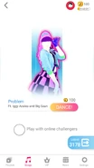 Just Dance Now coach selection screen (phone)