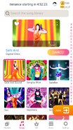 Safe And Sound on the Just Dance Now menu (2020 update, phone)