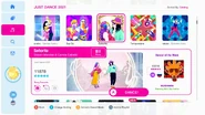 Señorita on the Just Dance 2021 menu