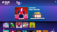 U Can’t Touch This on the Just Dance Now menu (outdated)