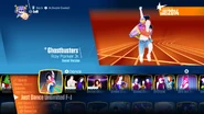 Ghostbusters (Sweat Version) on the Just Dance 2018 menu