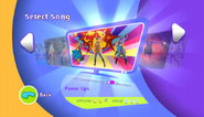 Power Ups on the Just Dance Kids 2014 menu