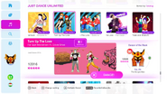 Turn Up The Love on the Just Dance 2019 menu